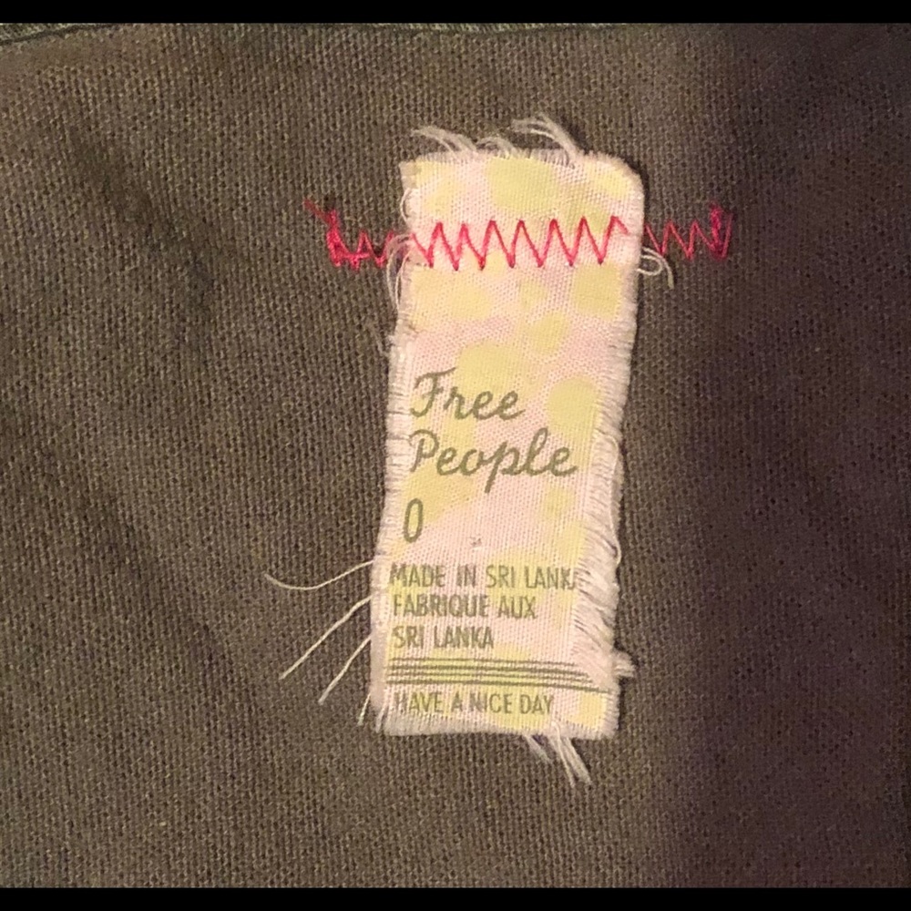 free people army green dress size 0 - Picture 5 of 5